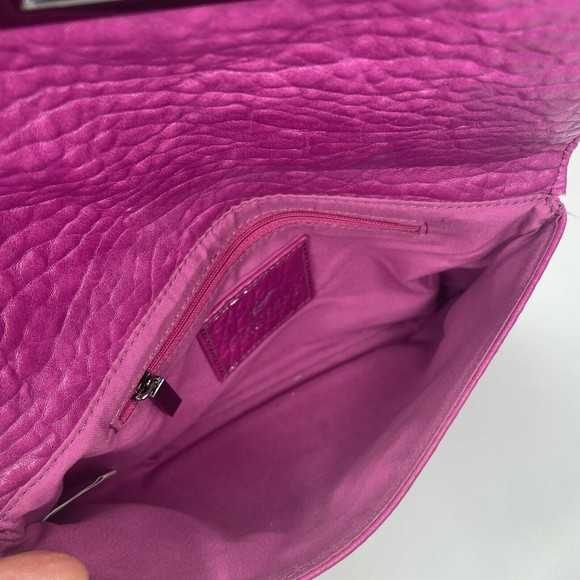Shiraleah Clutch Pink Fuchsia Faux Leather Vegan Small Clutch - Picture 10 of 13